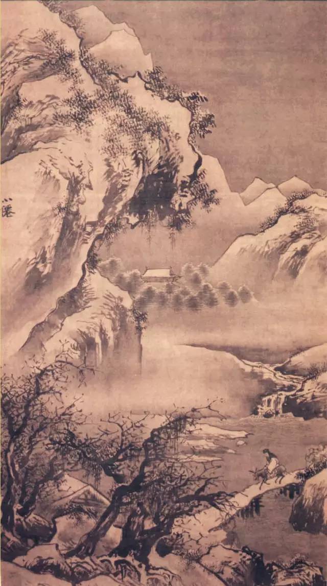 同友人天柱峰俯雪